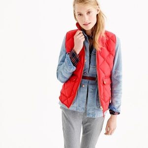 J Crew excursion Quilted Down Vest